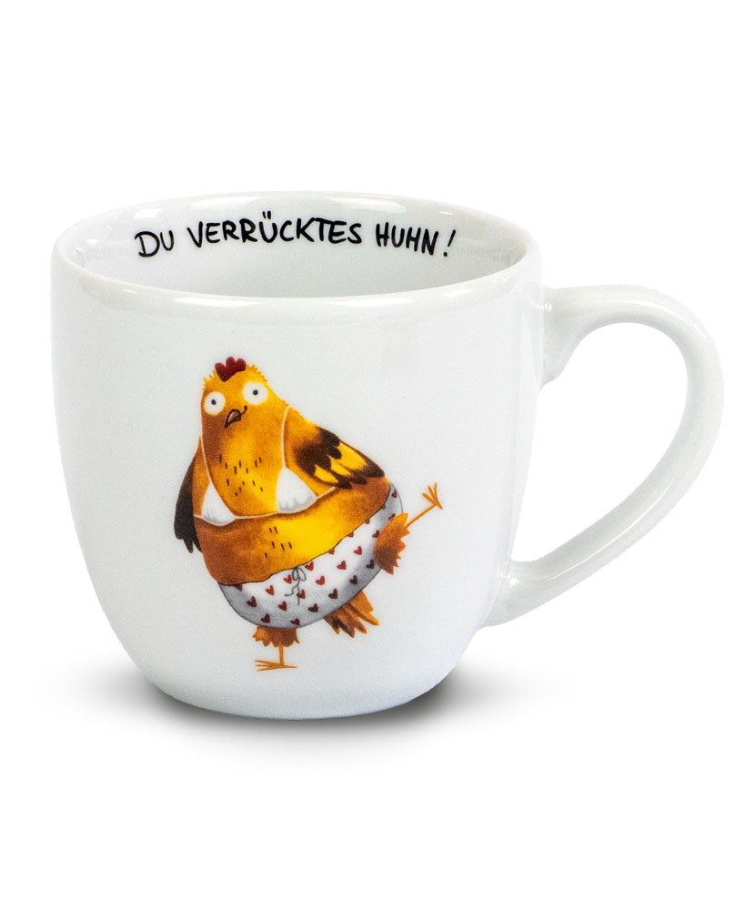 Tasse »Du verrücktes Huhn!«