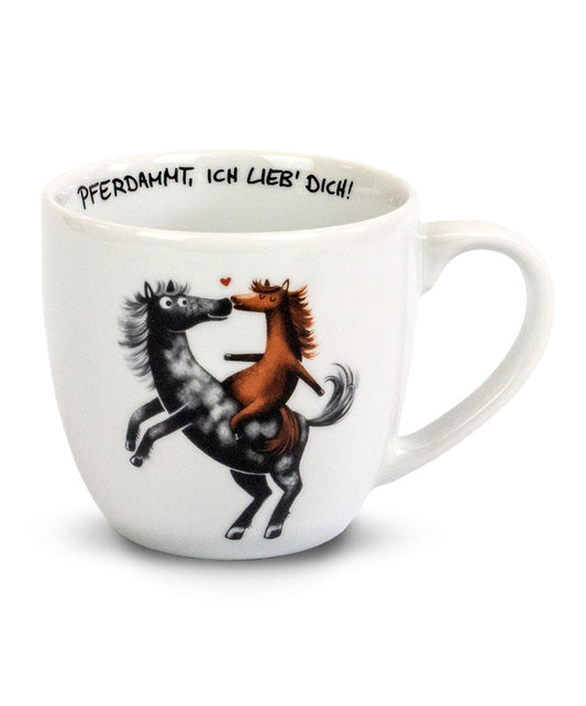 Tasse »Pferdammt, ich lieb' dich!«